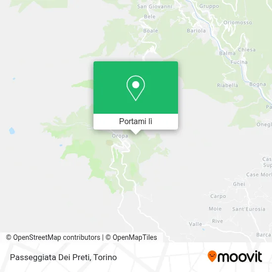 Mappa Passeggiata Dei Preti