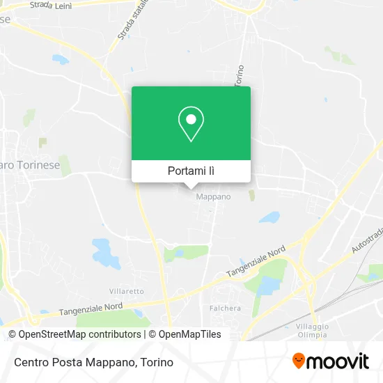 Mappa Centro Posta Mappano