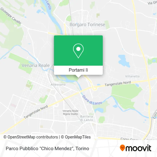 Mappa Parco Pubblico "Chico Mendez"