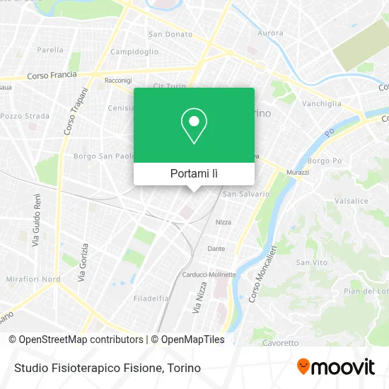 Mappa Studio Fisioterapico Fisione