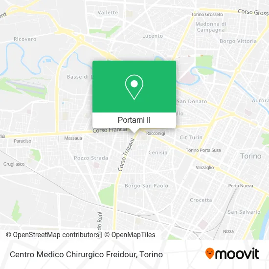 Mappa Centro Medico Chirurgico Freidour