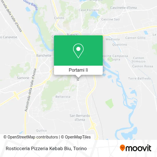 Mappa Rosticceria Pizzeria Kebab Biu