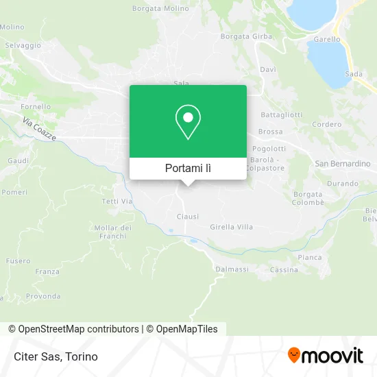Mappa Citer Sas