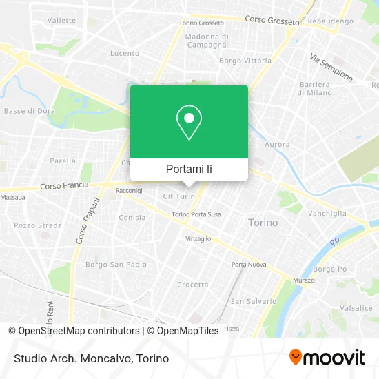 Mappa Studio Arch. Moncalvo