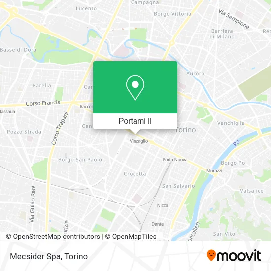 Mappa Mecsider Spa