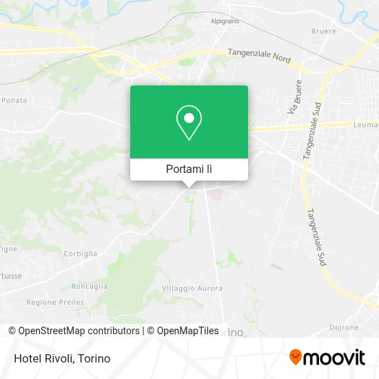 Mappa Hotel Rivoli