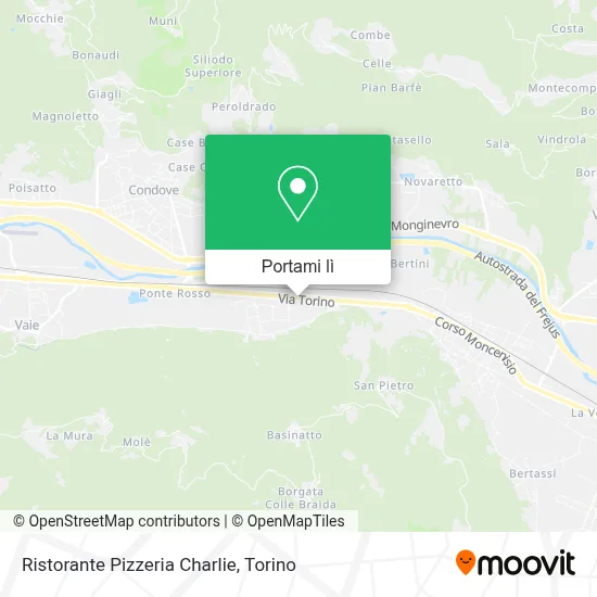 Mappa Ristorante Pizzeria Charlie