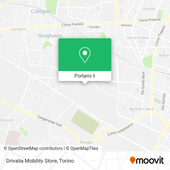 Mappa Drivalia Mobility Store