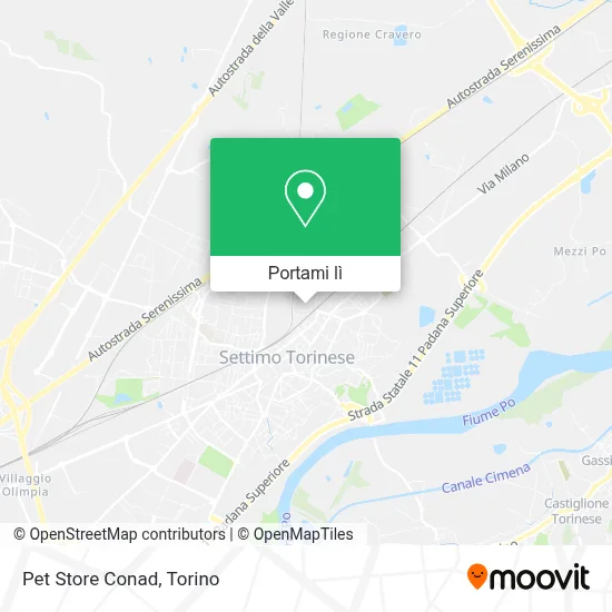 Mappa Pet Store Conad