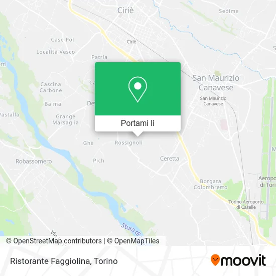Mappa Ristorante Faggiolina
