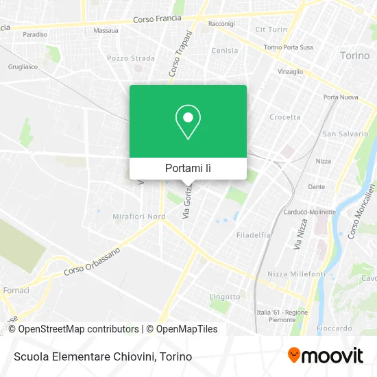 Mappa Scuola Elementare Chiovini