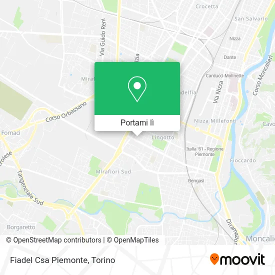 Mappa Fiadel Csa Piemonte