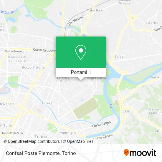 Mappa Confsal Poste Piemonte