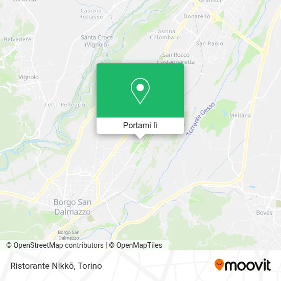 Mappa Ristorante Nikkō