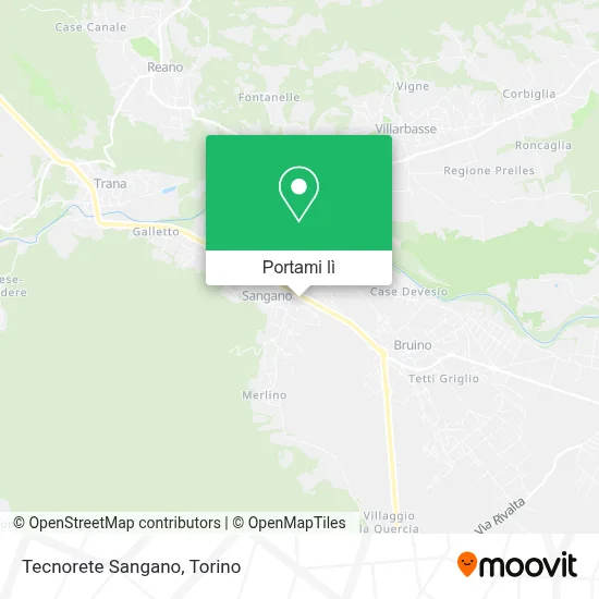Mappa Tecnorete Sangano