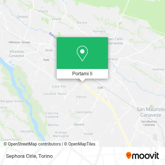 Mappa Sephora Cirie