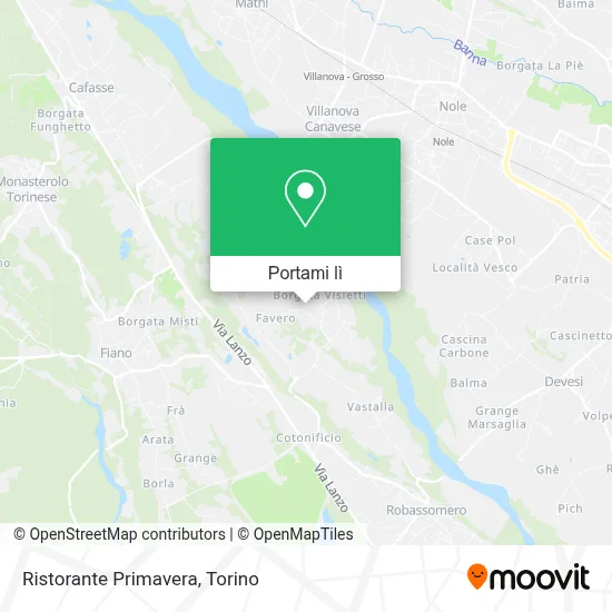 Mappa Ristorante Primavera
