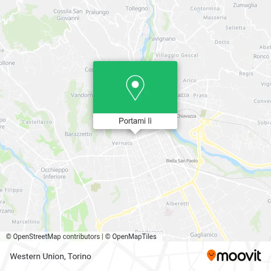 Mappa Western Union