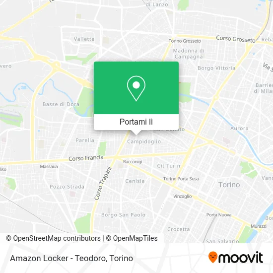 Mappa Amazon Locker - Teodoro