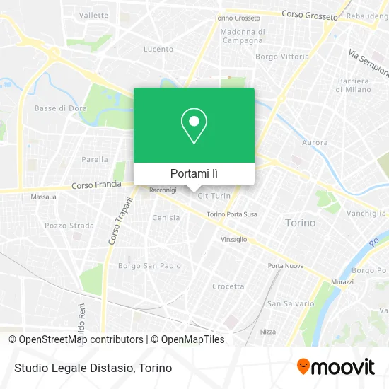 Mappa Studio Legale Distasio