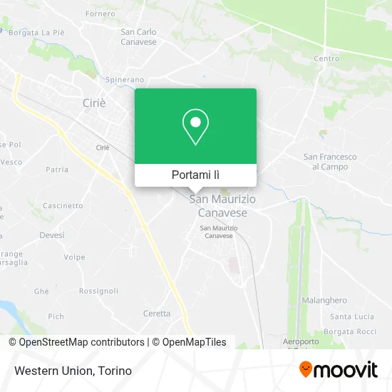 Mappa Western Union