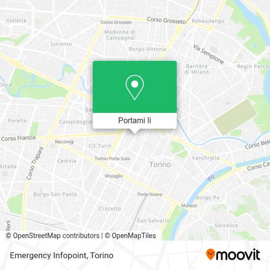 Mappa Emergency Infopoint