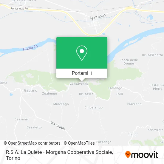 Mappa R.S.A. La Quiete - Morgana Cooperativa Sociale