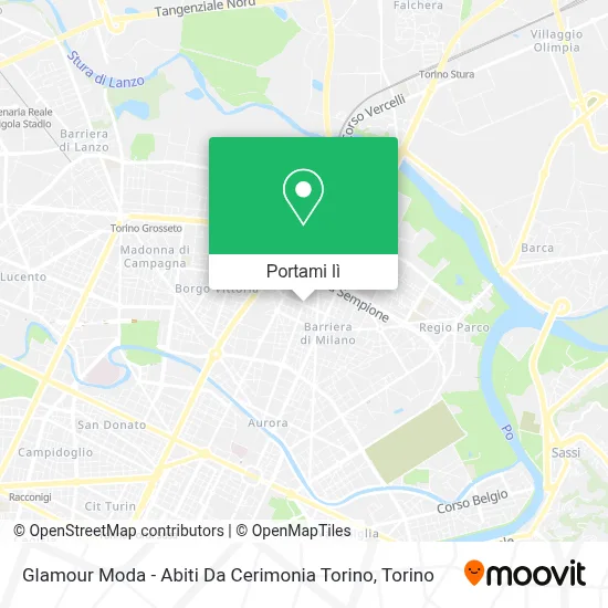 Mappa Glamour Moda - Abiti Da Cerimonia Torino