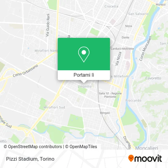 Mappa Pizzi Stadium