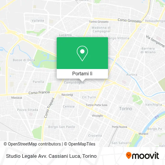 Mappa Studio Legale Avv. Cassiani Luca