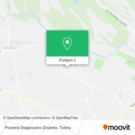 Mappa Pizzeria Doppiozero Druento