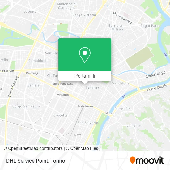 Mappa DHL Service Point