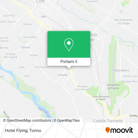 Mappa Hotel Flying
