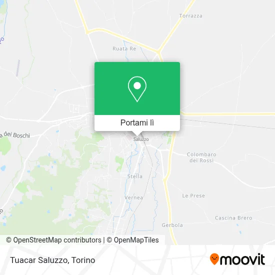 Mappa Tuacar Saluzzo
