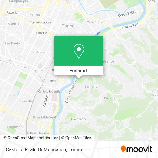 Mappa Castello Reale Di Moncalieri