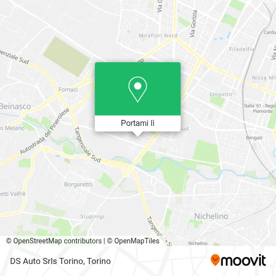 Mappa DS Auto Srls Torino