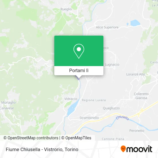 Mappa Fiume Chiusella - Vistrorio
