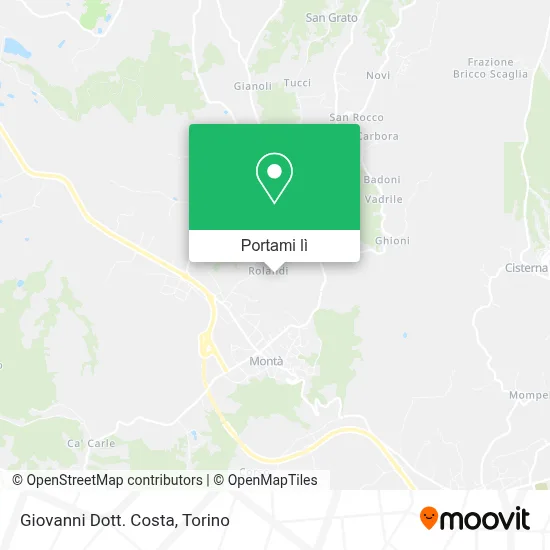 Mappa Giovanni Dott. Costa