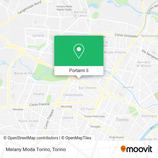 Mappa Melany Moda Torino