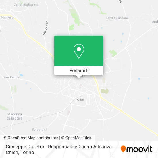 Mappa Giuseppe Dipietro - Responsabile Clienti Alleanza Chieri