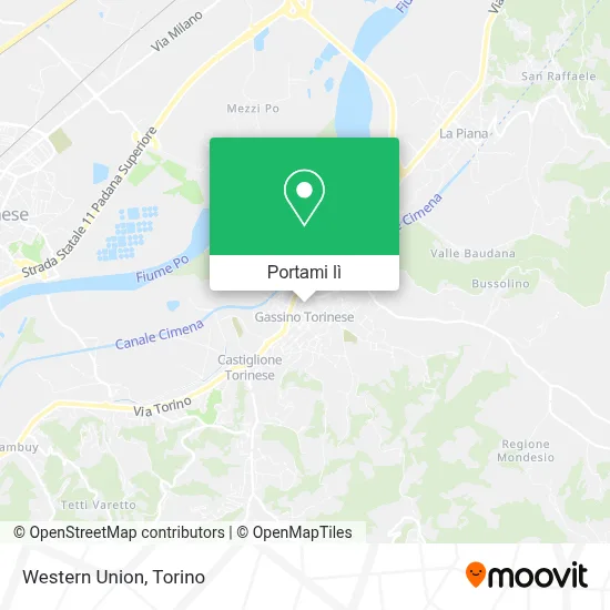 Mappa Western Union