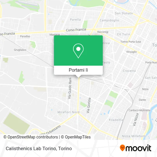 Mappa Calisthenics Lab Torino