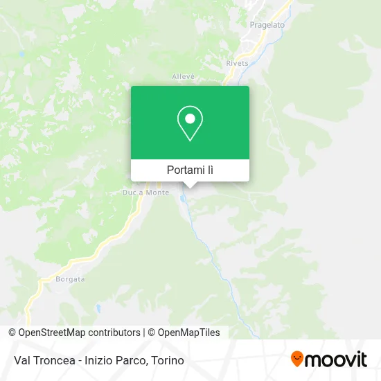 Mappa Val Troncea - Inizio Parco