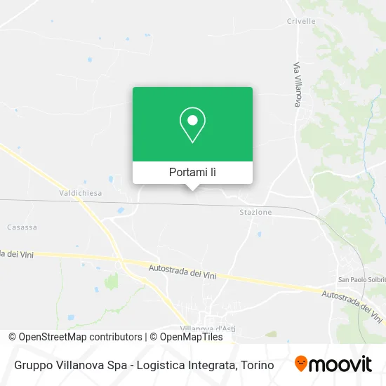 Mappa Gruppo Villanova Spa - Logistica Integrata