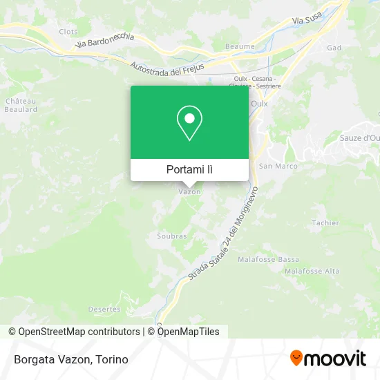 Mappa Borgata Vazon