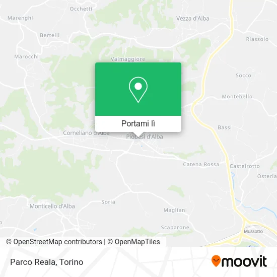 Mappa Parco Reala