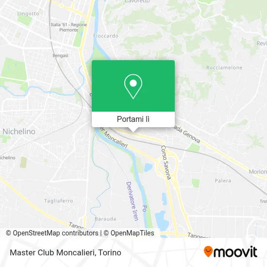 Mappa Master Club Moncalieri