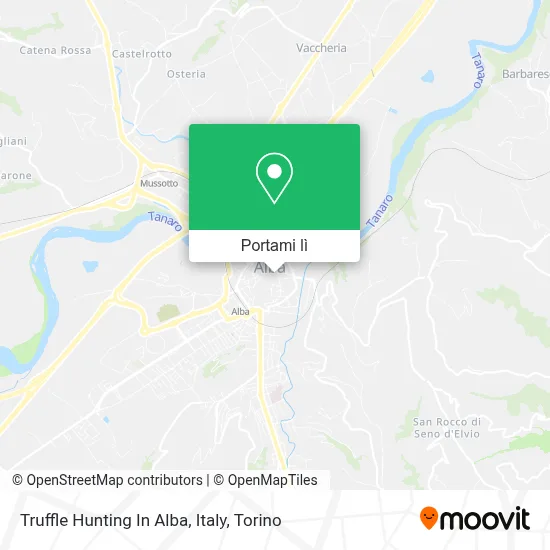 Mappa Truffle Hunting In Alba, Italy