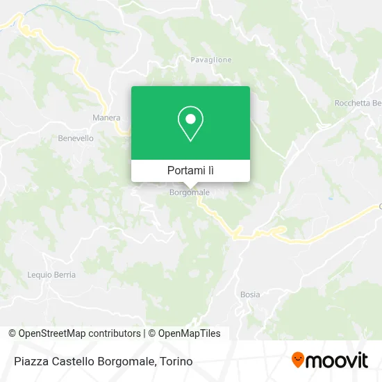 Mappa Piazza Castello Borgomale