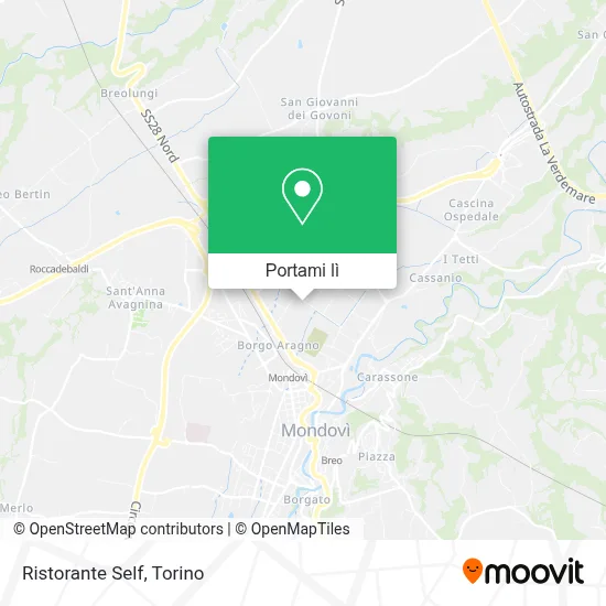 Mappa Ristorante Self